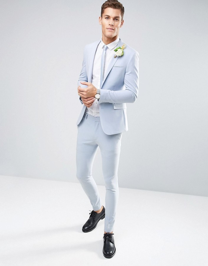 super skinny wedding suits