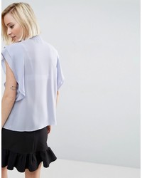 Asos Blouse With Frill Shoulder