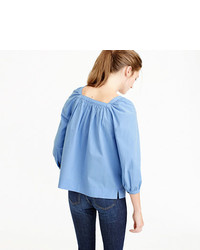 J.Crew Penny Top In End On End Cotton