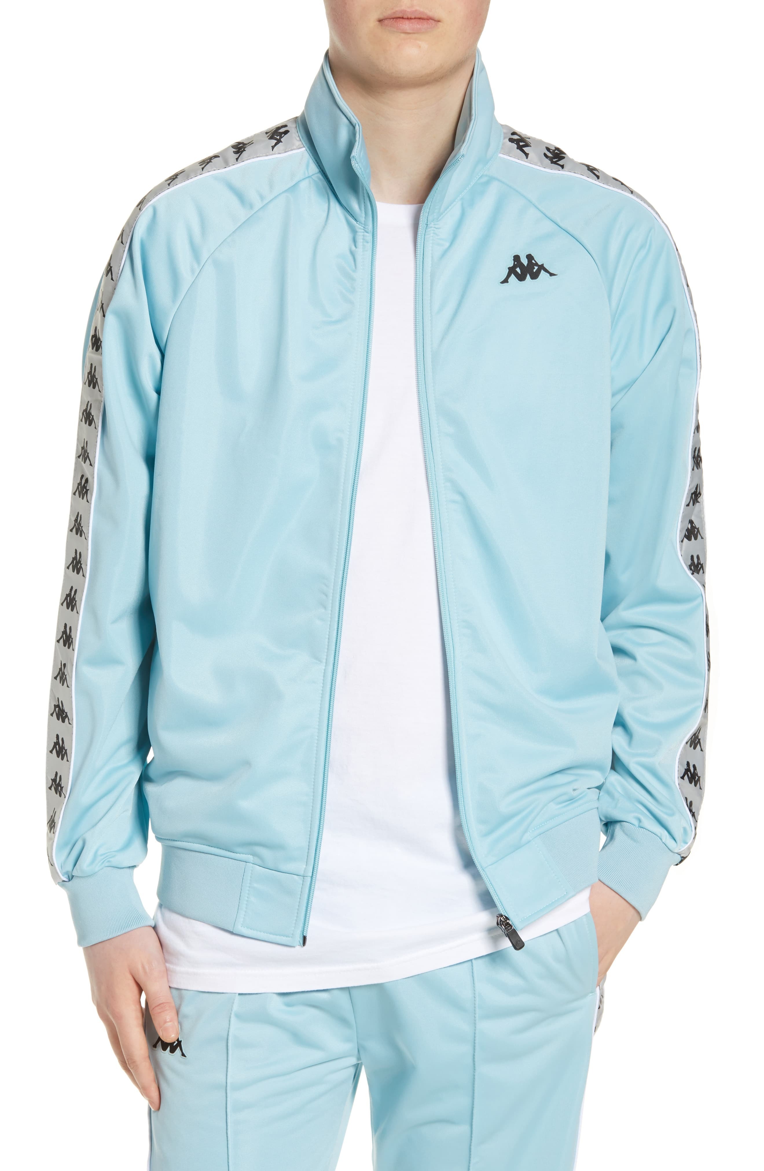 light blue kappa jacket