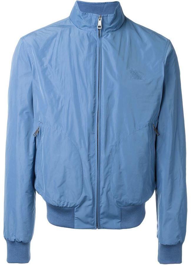 Burberry Brit Lightweight Blouson Jacket Light Blue, $595