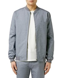 Topman Co Ord Collection Chambray Bomber Jacket