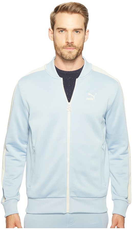light blue puma jacket