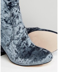 Asos Elouise Velvet Sock Boots