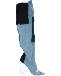 Off-White Tall Denim Boots