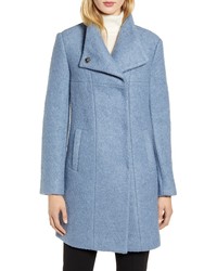 Light Blue Boucle Coat