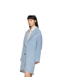 Isabel Marant Etoile Blue Boucle Dante Coat