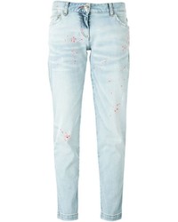 Philipp Plein Paint Splattered Boyfriend Jeans
