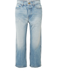 The Great The Railroad Cropped Distressed Boyfriend Jeans