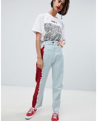 House of Holland Vivid Contrast Mom Jeans