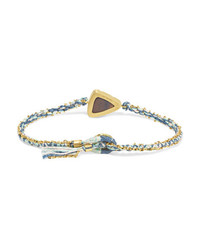 Brooke Gregson Ellipse 18 Karat Gold Silk And Opal Bracelet