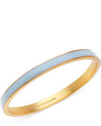 T Tahari Gold Tone Light Blue Bangle Bracelet