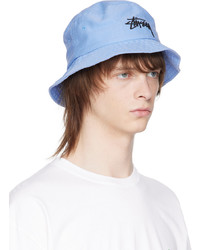 Stussy Blue Big Stock Bucket Hat