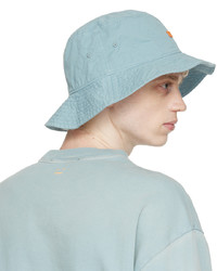 Acne Studios Blue Embroidered Bucket Hat