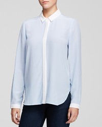 Bloomingdale's Dylan Gray Contrast Collar Blouse
