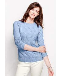 Lands' End Drifter Texture Pullover Sweater