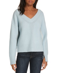 Lewit Stitch Detail Ribbed Cashmere Sweater