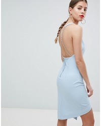 Missguided Peace And Love Low Back Cami Strap Dress
