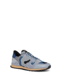 Light Blue Camouflage Athletic Shoes