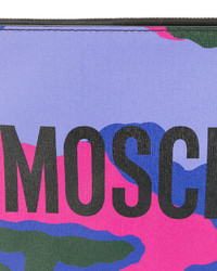 Moschino Logo Camouflage Clutch