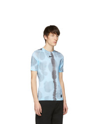 1017 Alyx 9Sm Blue Nike Edition Camouflage Logo Sponge T Shirt