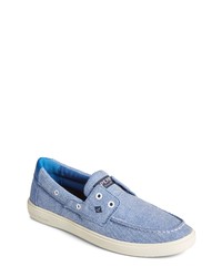 Sperry Outer Banks Washed Twill Boat Shoe In Blue At Nordstrom