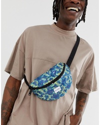 Spiral Platinum Bum Bag With Reef Design Sequins