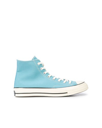 Men's Light Blue High Top Sneakers by 