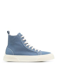 Ami Paris High Top Textured Sole Sneakers