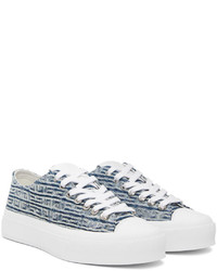 Givenchy Blue 4g City Low Top Sneakers