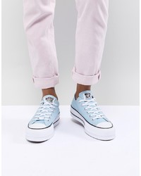 Converse Chuck Taylor Platform Trainers In Blue