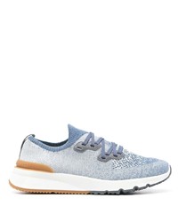 Brunello Cucinelli Speckled Low Top Sneakers