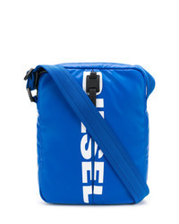 Light Blue Canvas Messenger Bag