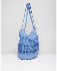 Asos Beach Tie Dye Canvas Shopper Bag