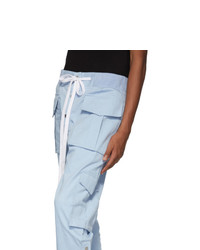 Nahmias Blue Snap Cargo Pants, $255, SSENSE