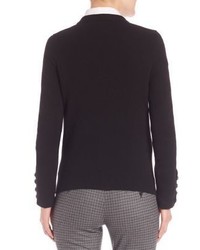 Michael Kors Michl Kors Collection Button Cuff Cashmere Pullover