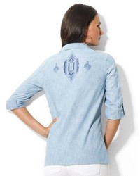 Lauren Ralph Lauren Buttoned Chambray Shirt
