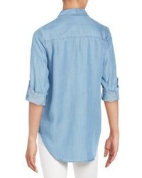 Saks Fifth Avenue RED Aiden Chambray Shirt