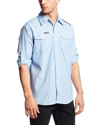Akademiks Drake Solid Roll Up Buttondown Shirt