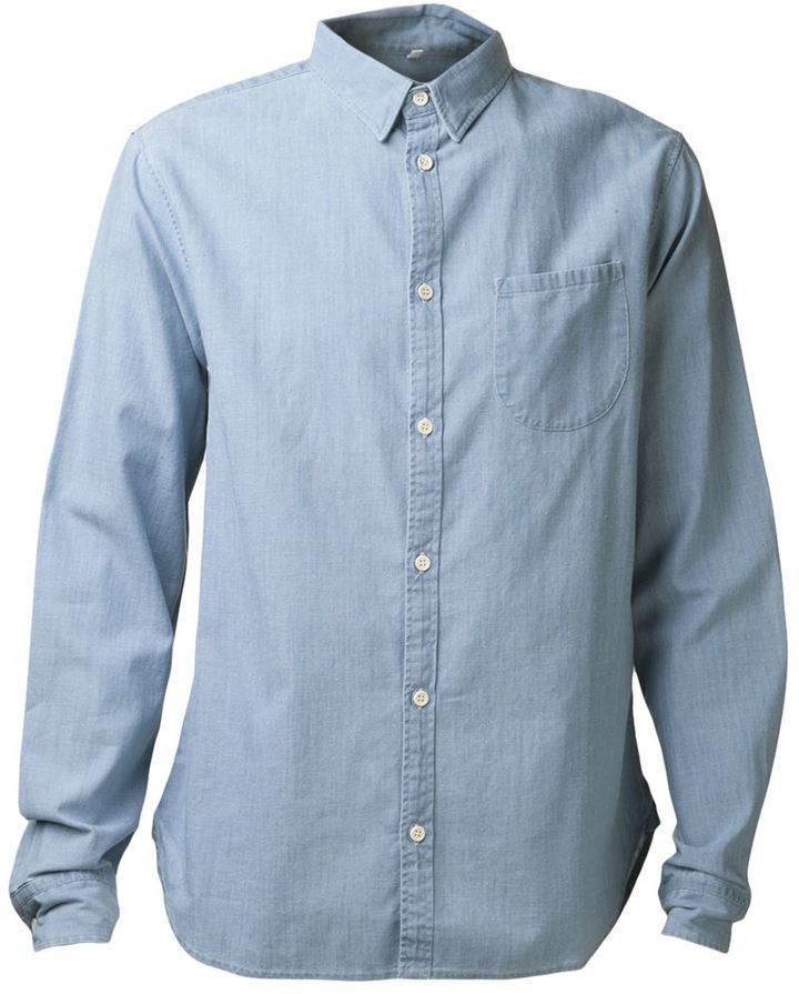 Levi's Made Crafted Button Down Chambray Shirt, $165  |  Lookastic