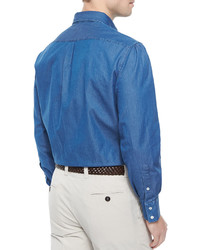 Brunello Cucinelli Long Sleeve Button Down Shirt