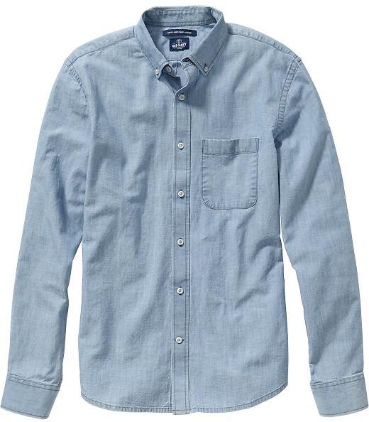 Old Navy Slim Fit Chambray Shirts | Where to buy & how to wear