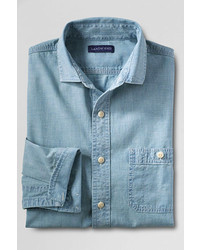 Classic Traditional Fit Chambray Shirt Sisal34