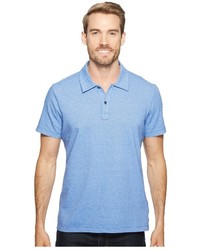 Agave Denim Short Sleeve Polo Italian Pique In Chambray Clothing