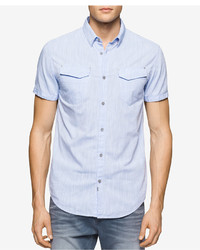Calvin Klein Jeans Chambray Short Sleeve Shirt