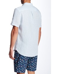 Jachs Linen Chambray Short Sleeve Classic Fit Shirt
