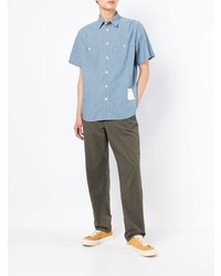Norse Projects Silas Chambray Logo Patch Shirt