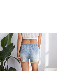 aerie Rie Cutoff Chambray Short