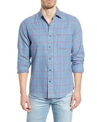 Faherty Slim Fit Check Button Up Shirt