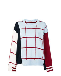 MRZ Colour Block Check Sweater